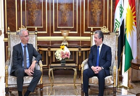 PM Barzani, German Envoy Discuss Bilateral Ties and Peshmerga Support