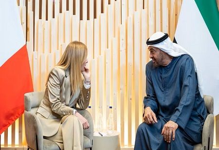 UAE President and Italy PM Discuss Bilateral Ties and Regional Issues