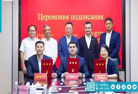 Uzbekistan's TMK Signs Green Hydrogen MoU With CCECC
