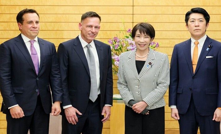 Japan PM Takaichi Meets Palantir's Thiel on Future Tech